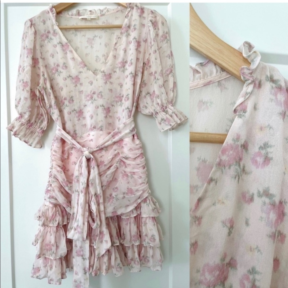 LoveShackFancy Pink Ruffle Dress | Hannah Dress